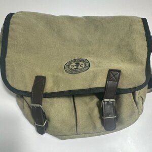 Sierra Club Canvas Messenger Bag Khaki Crossbody Satchel